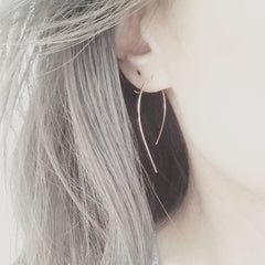 Open Hoop Earrings - Square