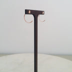 Open Hoop Earrings - Square