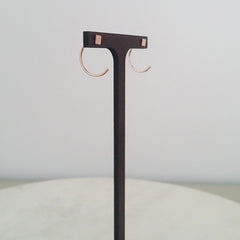 Open Hoop Earrings - Square