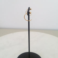 Open Hoop Earrings - Ball
