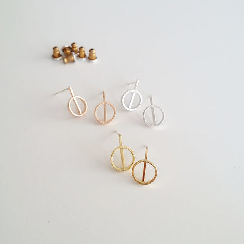 Circle Drip Earrings