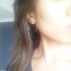 Circle Post Earrings