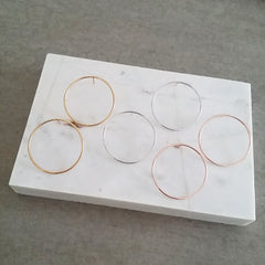 Circle Post Earrings