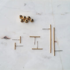 Bar Matchstick Earrings - Medium