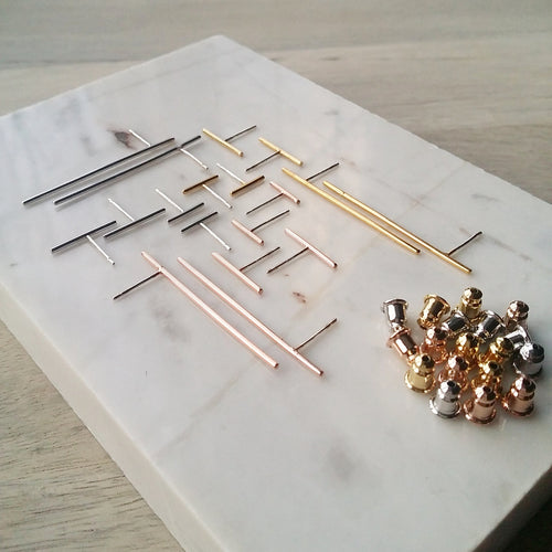 Bar Matchstick Earrings - Medium