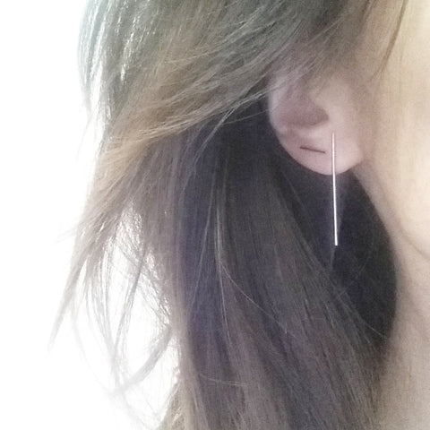 Bar Matchstick Earrings - Large