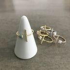 Opal Bling Bar Ring