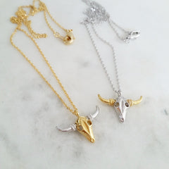 Longhorn Steer Head Necklace