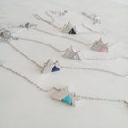Mountain Range Gemstone Necklace