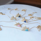 Mountain Range Gemstone Necklace