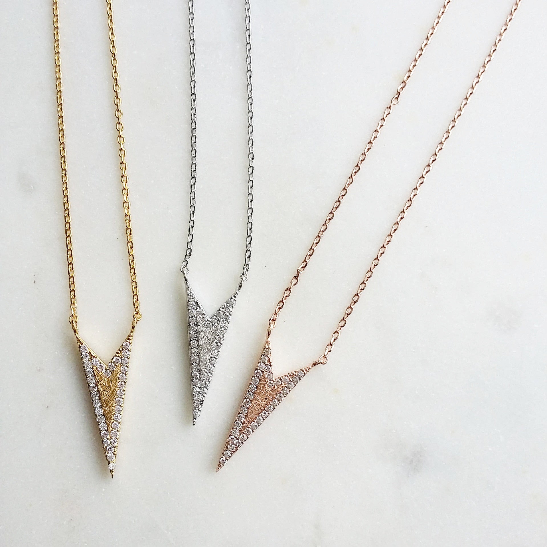 Pave Spike Necklace