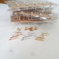 Pave Stacked Bar Earrings