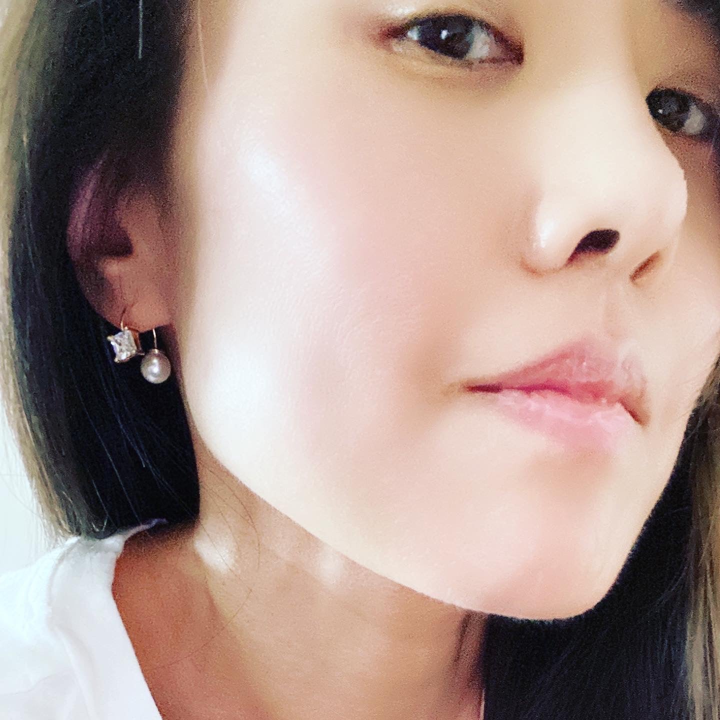 Front-Back: Bell Pearl Earrings
