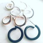 Warped Hoop Earrings