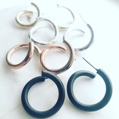 Warped Hoop Earrings