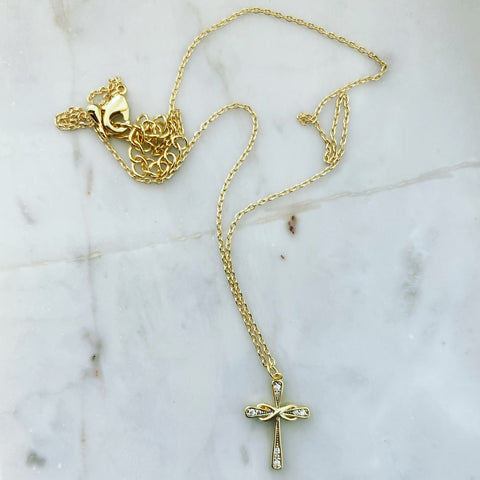 Cross Infinity Necklace