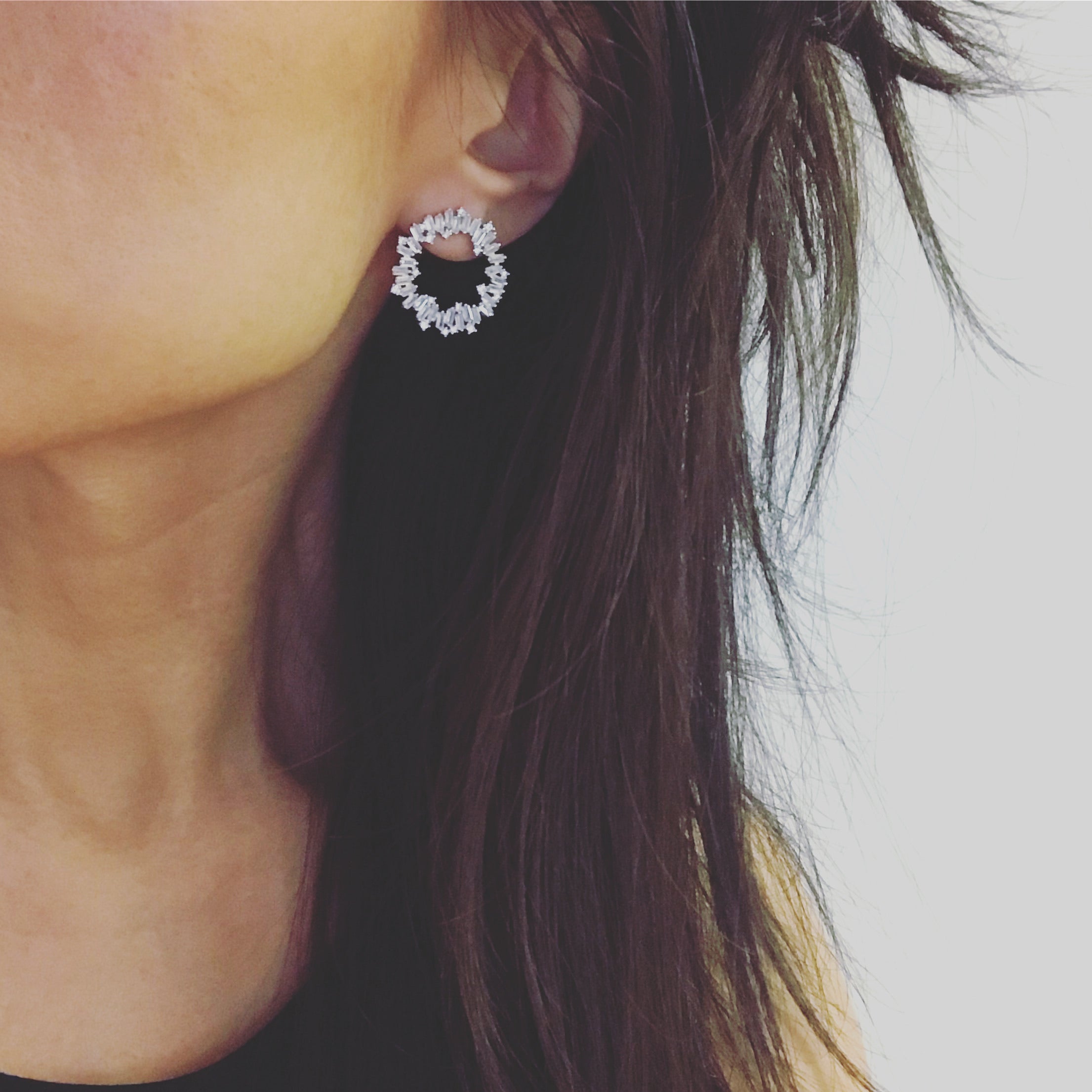 Baguette Wreath Earrings