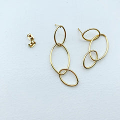 Trifecta Link Earrings
