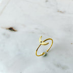 Moon CZ Ring
