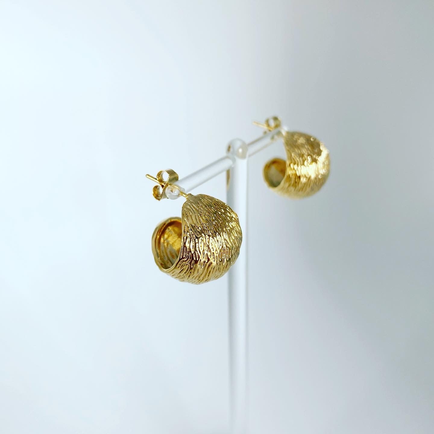 Textured Dome Earrings