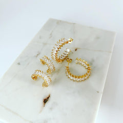 Bali Bling Hoop Earrings
