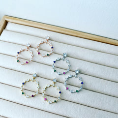 Wreath Drop Earrings (Multicolor)