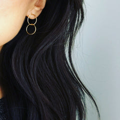 Interlocking Hoop Earrings