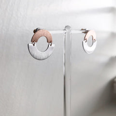 Circle Arch (two-tone) Earrings