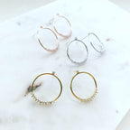 Circular Bling Earrings