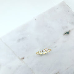 Clump CZ Ring