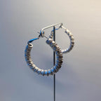 Coil Cord Hoop Earrings