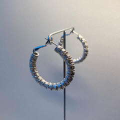 Coil Cord Hoop Earrings