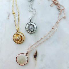 Celestial Sun Moon (MOP) Necklace