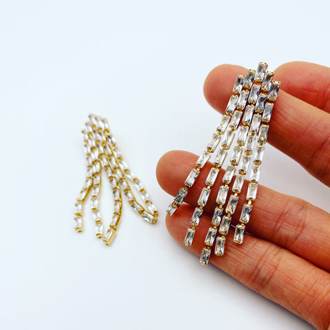 Baguette Fringe Earrings