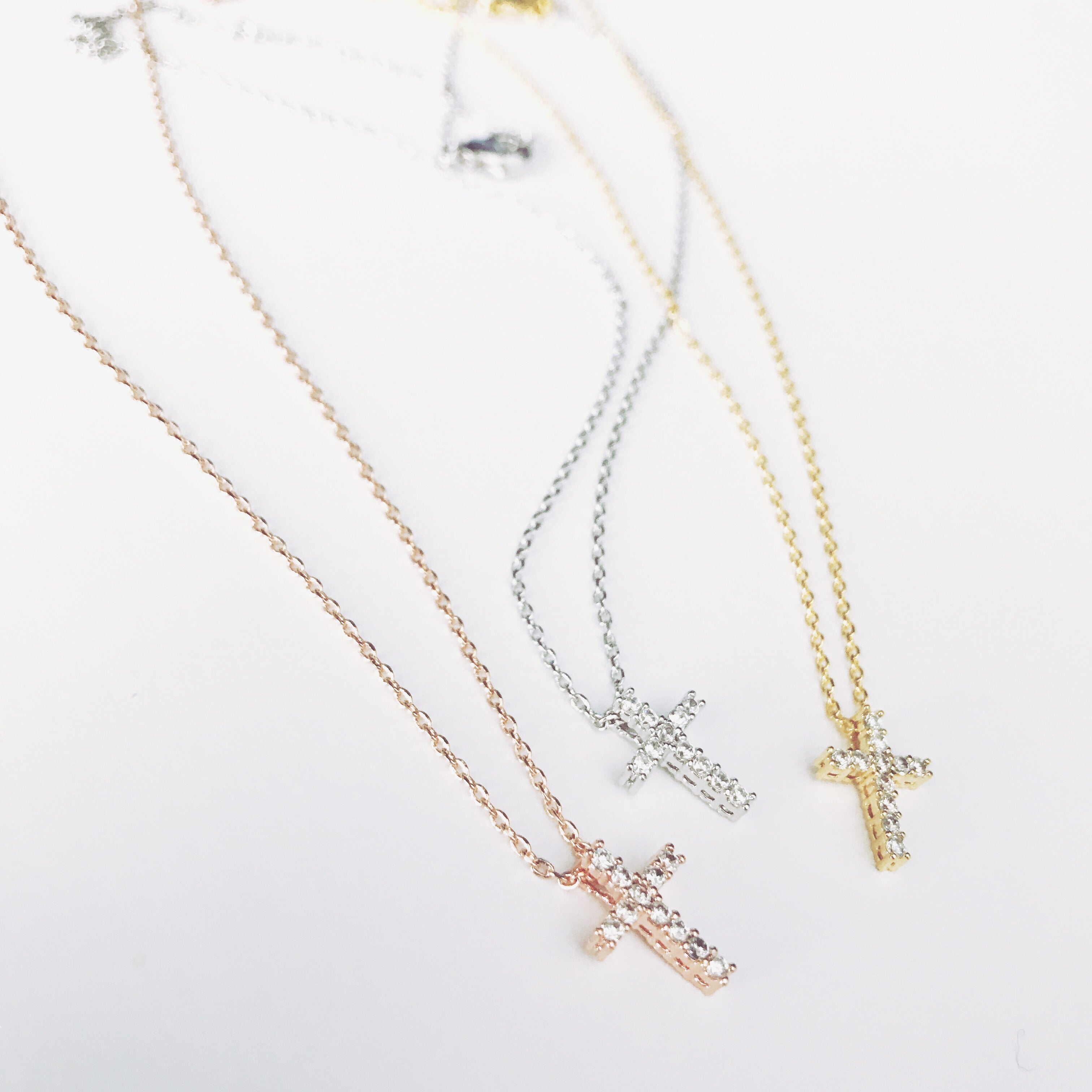 Pavé Cross Necklace