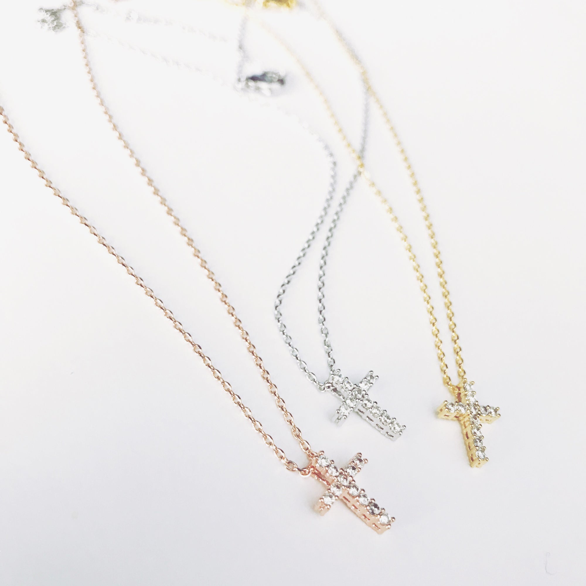 Pavé Cross Necklace