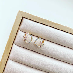 Leaf Loop Earrings