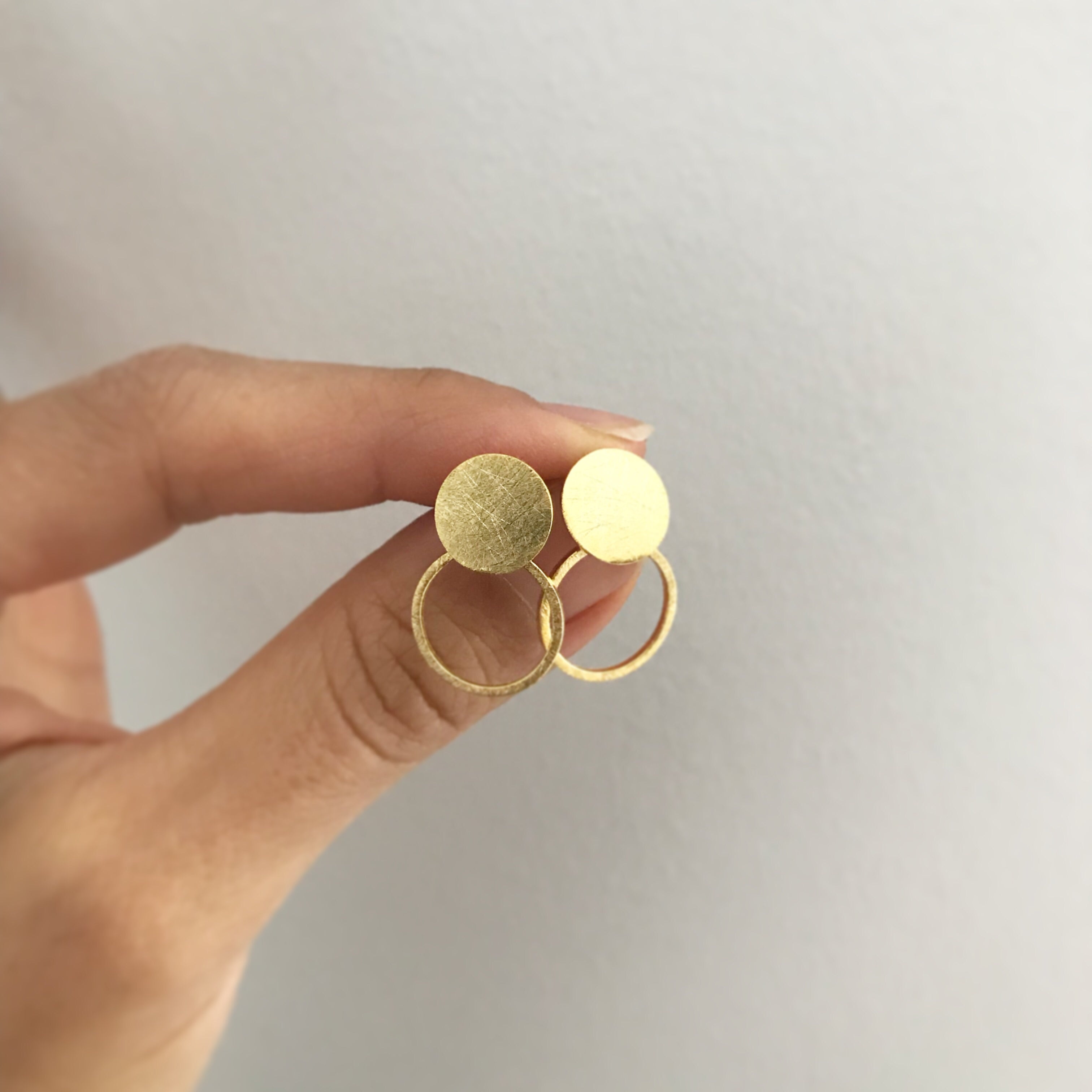 Circle Door Knocker Earrings