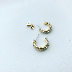 Caterpillar Rolo Hoop Earrings