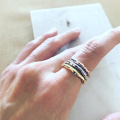 Hammered Band Ring