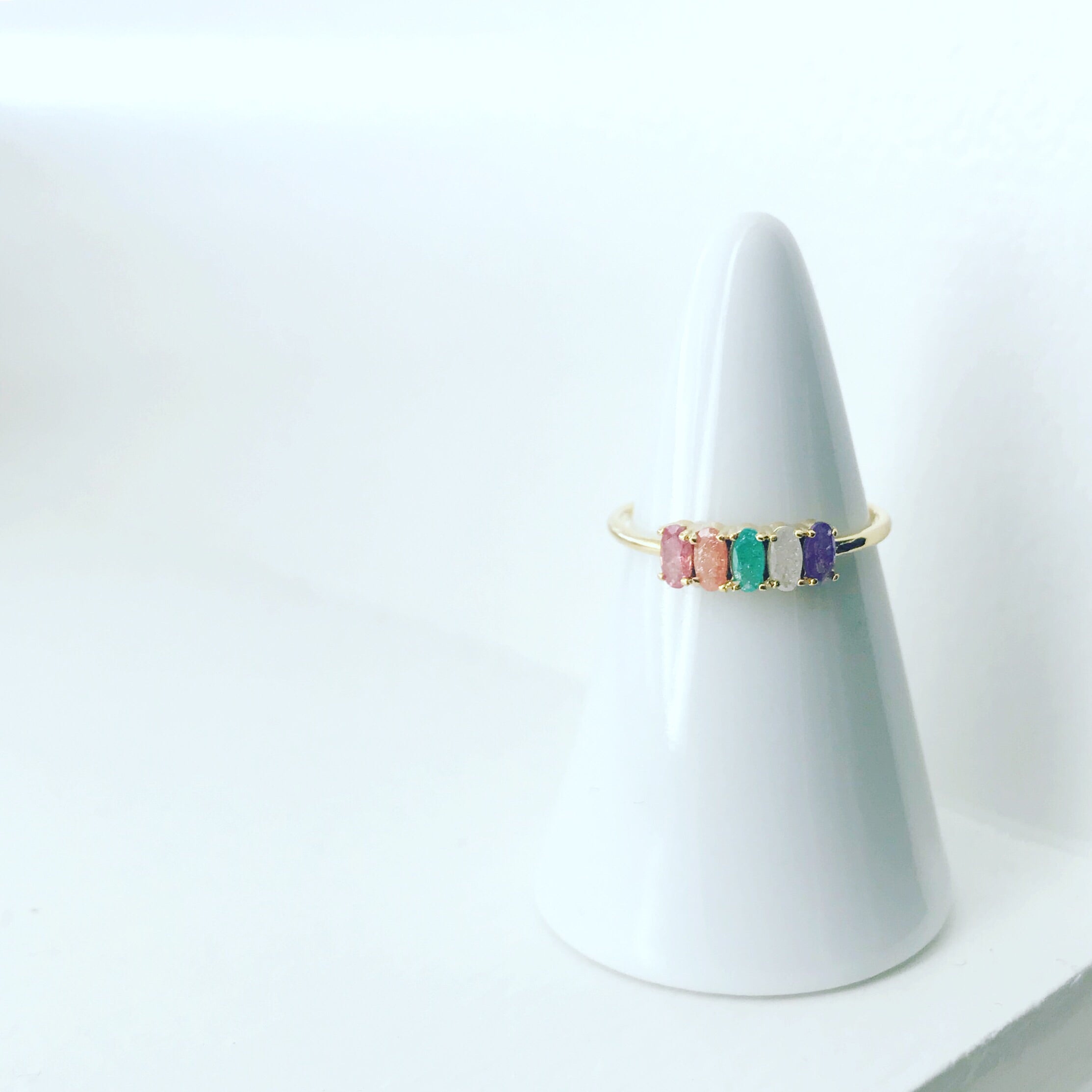 Zirconia (CZ): Unicorn Party Cluster Ring