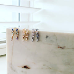 Falling Baguette Earrings