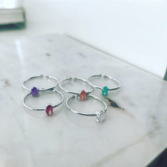 Zirconia (CZ): Oval Ring
