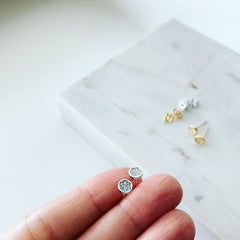 Teeny Disc Earrings