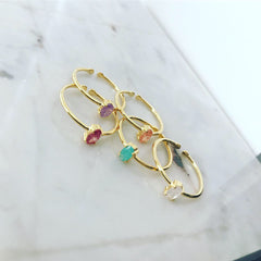 Zirconia (CZ): Oval Ring