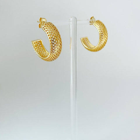 Mesh Hoop Earrings