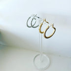 Sandpaper Hoop Earrings
