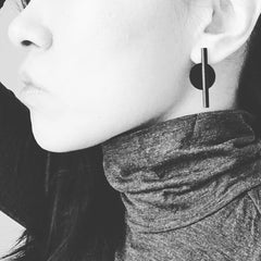 Mismatch Plate Earrings