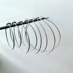 Micro (Diamond Cut) Hoop Earrings