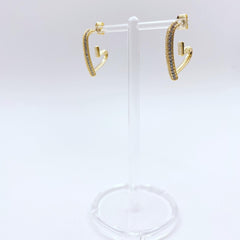 Heart Esme Hoop Earrings